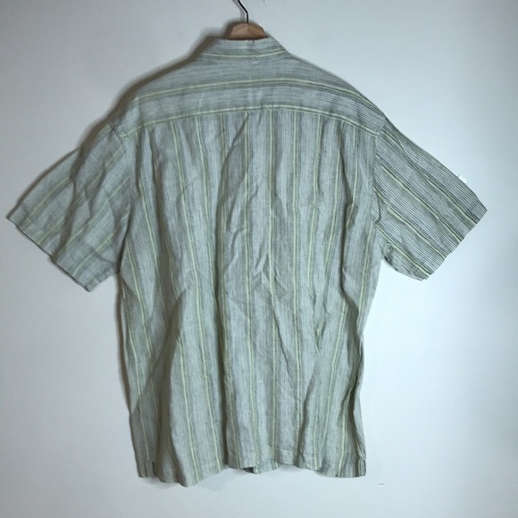 Alan flusser mens 100% linen button up shirt size XL - Picture 7 of 11